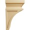 Ekena Millwork 3 1/2"W x 3 3/4"D x 6"H Mini Nevio Wood Corbel, Alder CORW03X03X06NEAL - alternate 2
